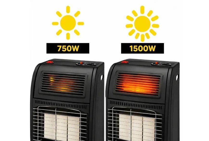Газово-электрический обогреватель Ekspand 4200W 1500W, керамический турбовентилятор шланг редуктор пьезорозжиг пропан-бутан 220 В APG0242 фото
